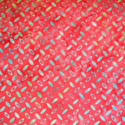 Batikstof - Anthology Blågrønne Ellipser på Pink